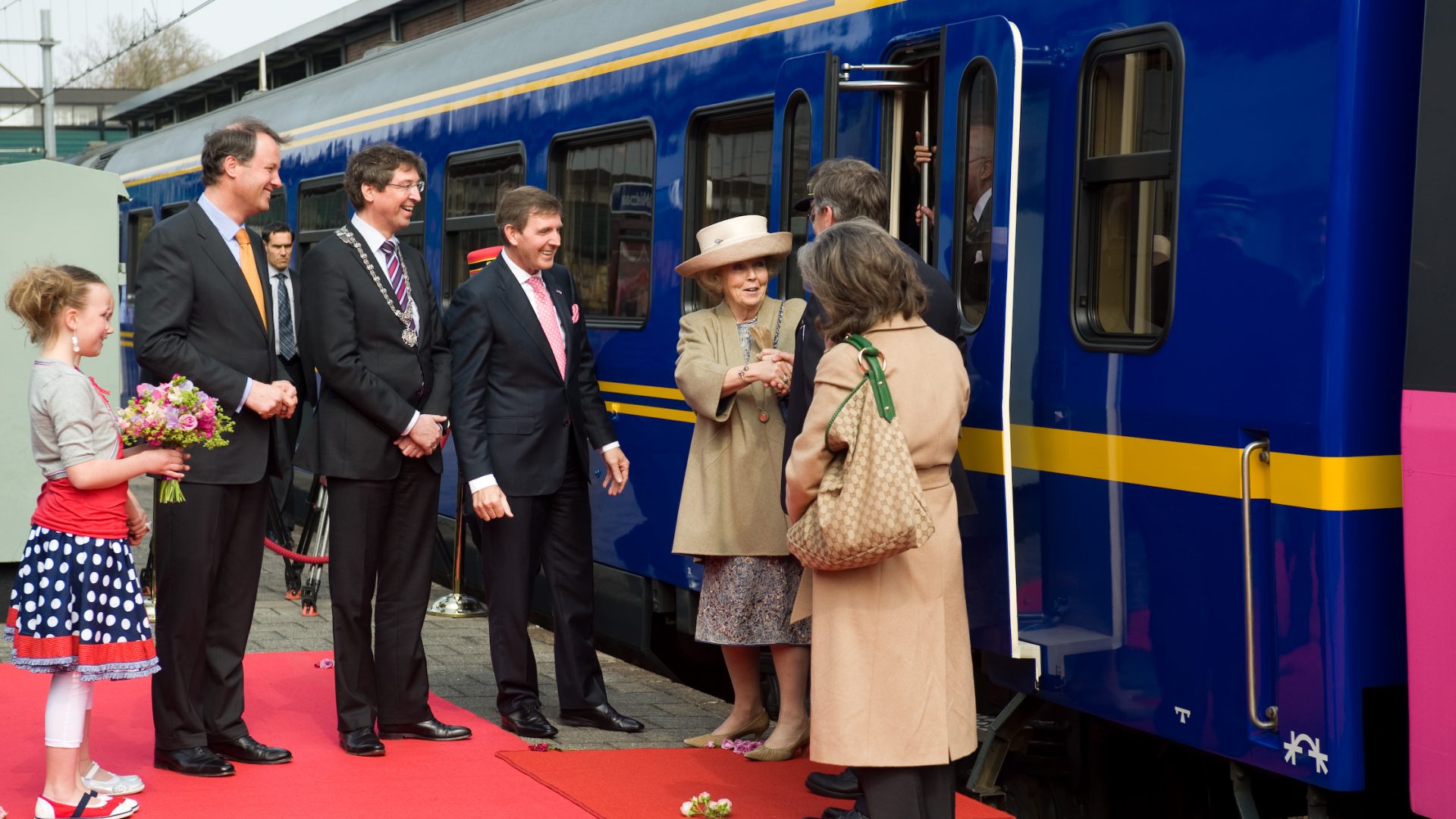 Koninklijke trein naar Spoorwegmuseum - Spoorwegmuseum
