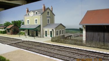 Modelbaan Gare de Meursault en 1950